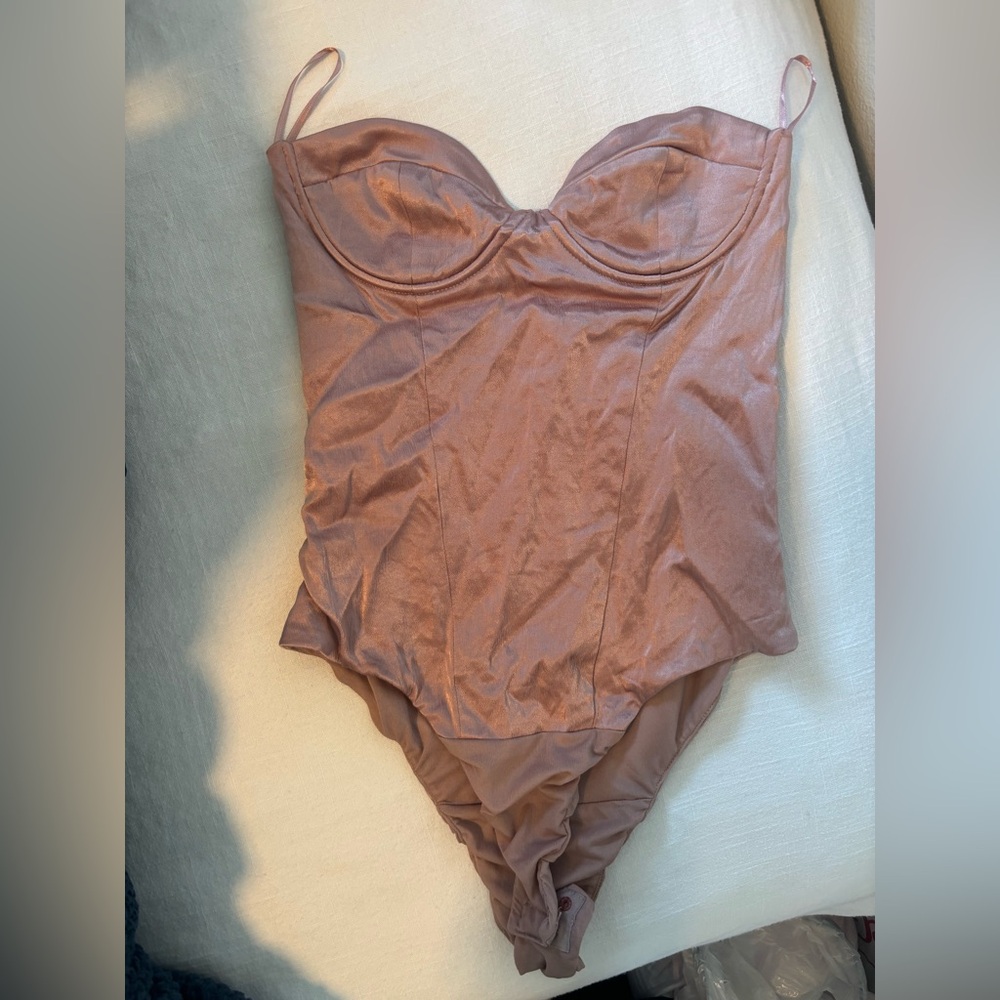 Zara Satin Effect Bodysuit